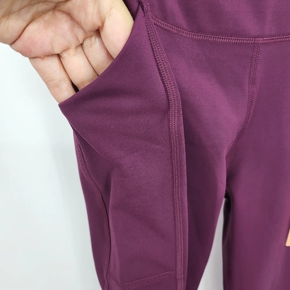 Girlfriend Collective Leggings Plum Style 4024 Yoga Workout Pants Sz Small NWT - Picture 7 of 13